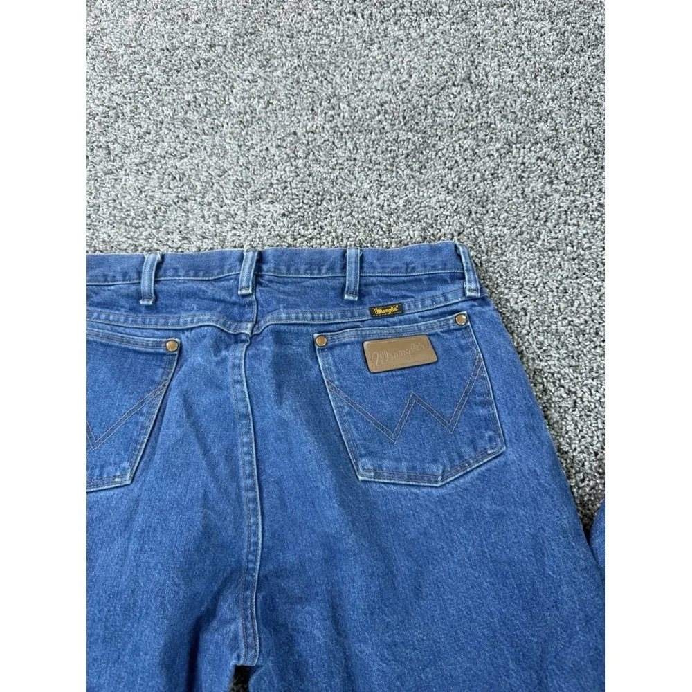 Wrangler 13MWZ Cowboy Cut Slim Fit Jeans Men's Size 36x34 Blue Western